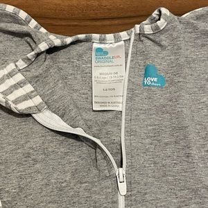 Love to Dream Medium Gray Swaddle Up Sleep Sack